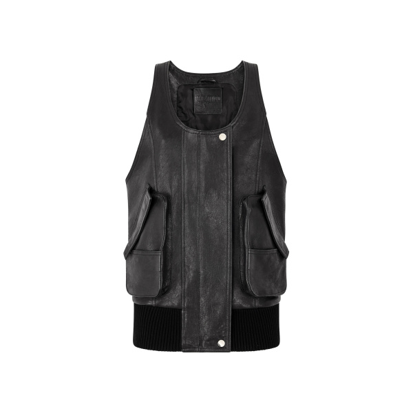 The Attico Black Blouson - The Attico Knitwear - Designed by Gilda Ambrosio & Giorgia Tordini - Shop at Luxury Shoes 
