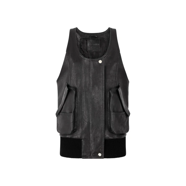 The Attico Black Blouson - The Attico Knitwear - Designed by Gilda Ambrosio & Giorgia Tordini - Shop at Luxury Shoes 
