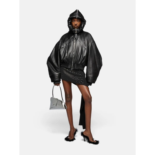 The Attico Black Bomber - The Attico Jackets - Designed by Gilda Ambrosio & Giorgia Tordini - Shop at Luxury Shoes 