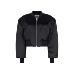 The Attico Black Bomber - The Attico Jackets - Designed by Gilda Ambrosio & Giorgia Tordini - Shop at Luxury Shoes 