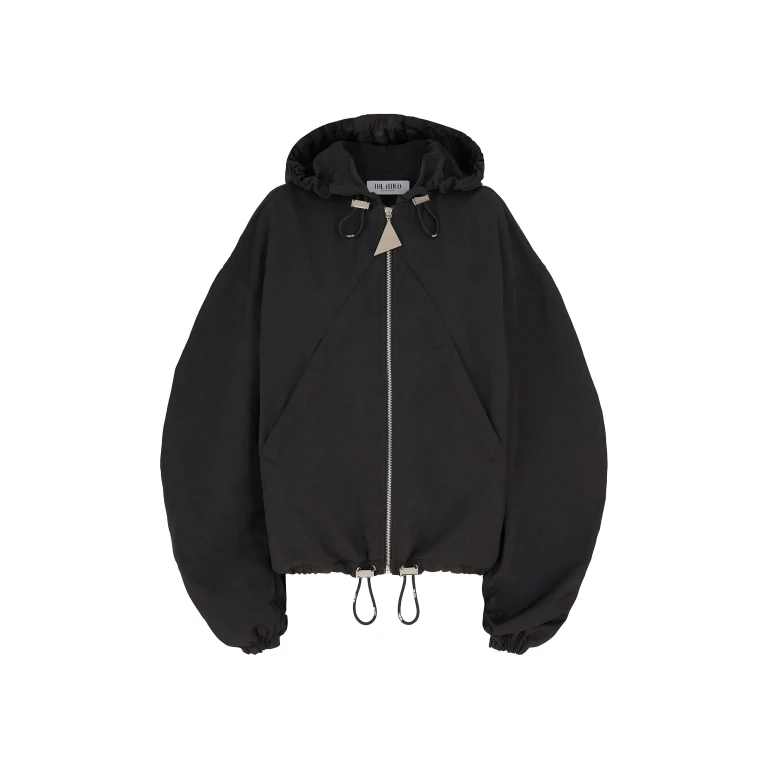 The Attico Black Bomber - The Attico Jackets - Designed by Gilda Ambrosio & Giorgia Tordini - Shop at Luxury Shoes 