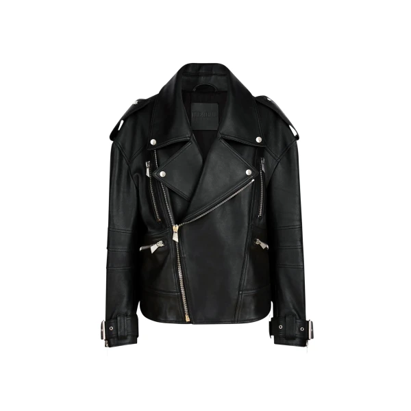 The Attico Black Bomber - The Attico Jackets - Designed by Gilda Ambrosio & Giorgia Tordini - Shop at Luxury Shoes 