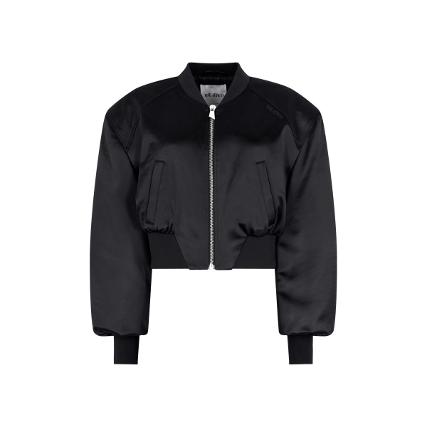 The Attico Black Bomber - The Attico Jackets - Designed by Gilda Ambrosio & Giorgia Tordini - Shop at Luxury Shoes 