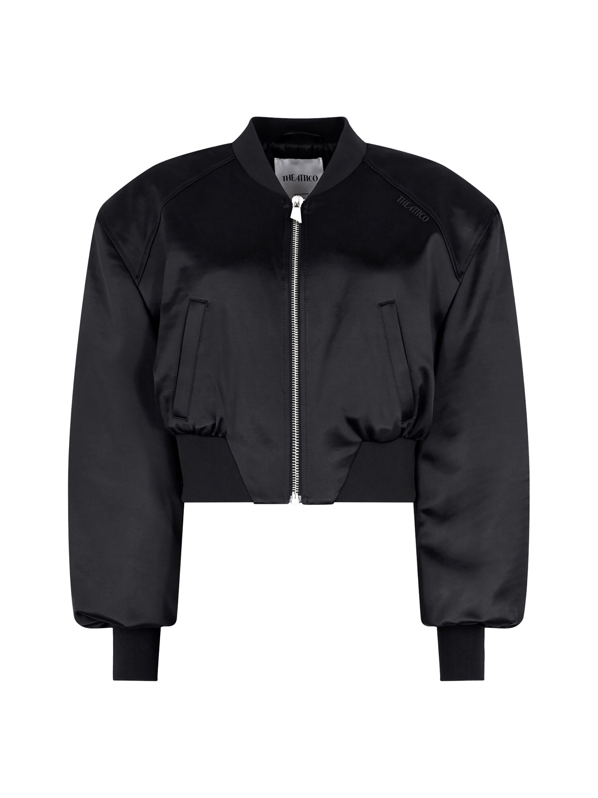 The Attico Black Bomber - The Attico Jackets - Designed by Gilda Ambrosio & Giorgia Tordini - Shop at Luxury Shoes The Attico Black Bomber - The Attico Jackets - Designed by Gilda Ambrosio & Giorgia Tordini - Shop at Luxury Shoes
