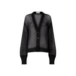 The Attico Black Cardigan - The Attico Knitwear - Designed by Gilda Ambrosio & Giorgia Tordini - Shop at Luxury Shoes 