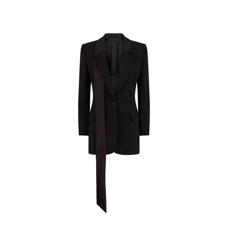 The Attico Black Jacket - The Attico Jackets - Designed by Gilda Ambrosio & Giorgia Tordini - Shop at Luxury Shoes 