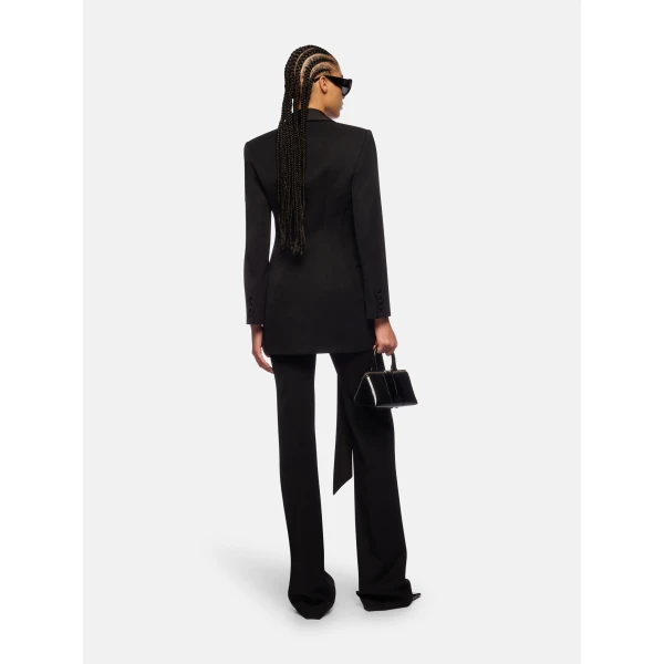 The Attico Black Long Pant - The Attico Pants - Designed by Gilda Ambrosio & Giorgia Tordini - Shop at Luxury Shoes 