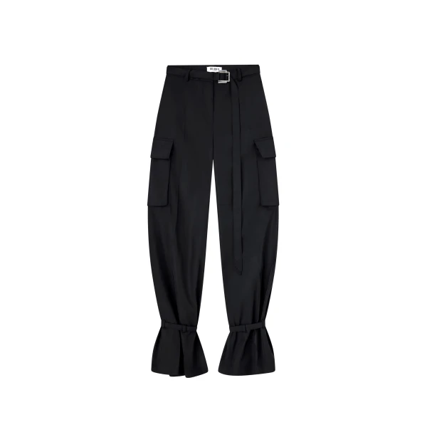 The Attico Black Long Pant - The Attico Pants - Designed by Gilda Ambrosio & Giorgia Tordini - Shop at Luxury Shoes 