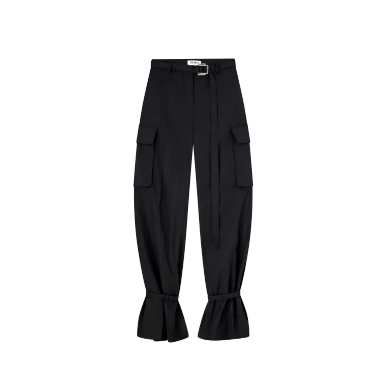 The Attico Black Long Pant - The Attico Pants - Designed by Gilda Ambrosio & Giorgia Tordini - Shop at Luxury Shoes 