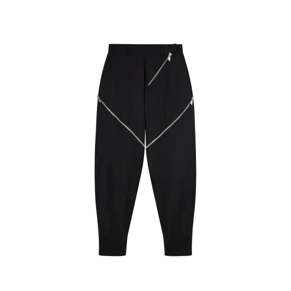 The Attico Black Long Pant - The Attico Pants - Designed by Gilda Ambrosio & Giorgia Tordini - Shop at Luxury Shoes 