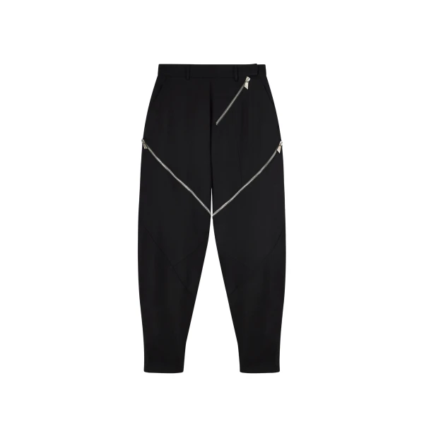 The Attico Black Long Pant - The Attico Pants - Designed by Gilda Ambrosio & Giorgia Tordini - Shop at Luxury Shoes 
