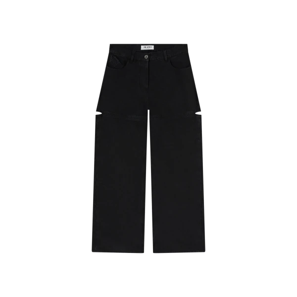 The Attico Black Long Pant - The Attico Pants - Designed by Gilda Ambrosio & Giorgia Tordini - Shop at Luxury Shoes 