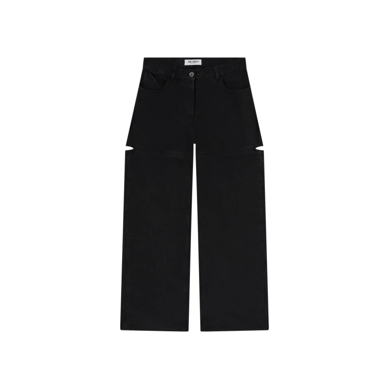 The Attico Black Long Pant - The Attico Pants - Designed by Gilda Ambrosio & Giorgia Tordini - Shop at Luxury Shoes 