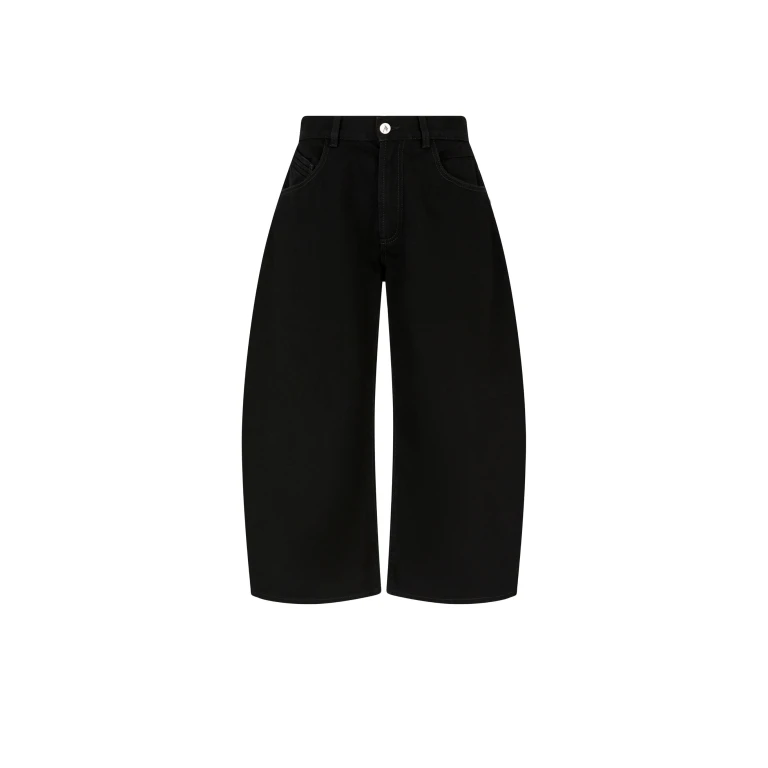 The Attico Black Long Pant - The Attico Pants - Designed by Gilda Ambrosio & Giorgia Tordini - Shop at Luxury Shoes 
