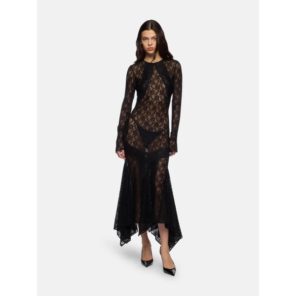 The Attico Black Midi Dress - The Attico Dresses - Designed by Gilda Ambrosio & Giorgia Tordini - Shop at Luxury Shoes 