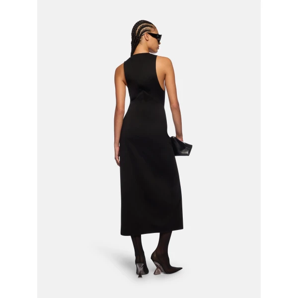 The Attico Black Midi Dress - The Attico Dresses - Designed by Gilda Ambrosio & Giorgia Tordini - Shop at Luxury Shoes 