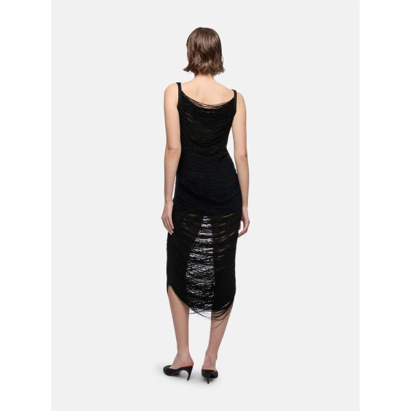 The Attico Black Midi Dress - The Attico Dresses - Designed by Gilda Ambrosio & Giorgia Tordini - Shop at Luxury Shoes 