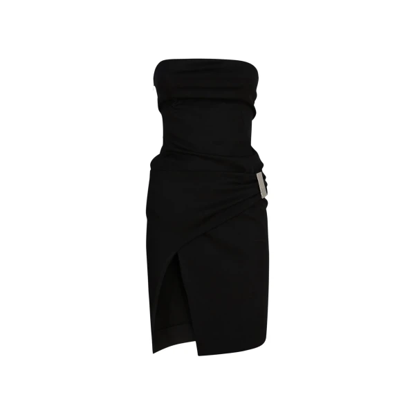 The Attico Black Midi Dress - The Attico Dresses - Designed by Gilda Ambrosio & Giorgia Tordini - Shop at Luxury Shoes 