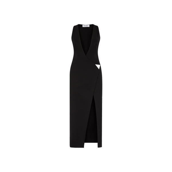 The Attico Black Midi Dress - The Attico Dresses - Designed by Gilda Ambrosio & Giorgia Tordini - Shop at Luxury Shoes 