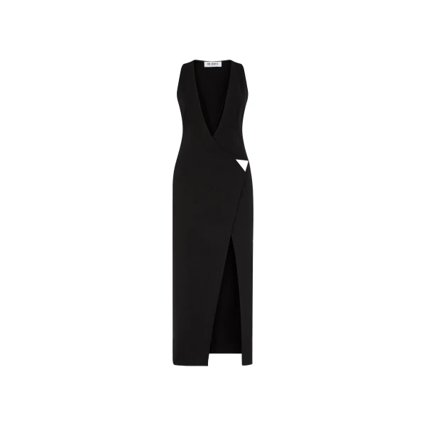 The Attico Black Midi Dress - The Attico Dresses - Designed by Gilda Ambrosio & Giorgia Tordini - Shop at Luxury Shoes 