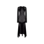 The Attico Black Midi Dress - The Attico Dresses - Designed by Gilda Ambrosio & Giorgia Tordini - Shop at Luxury Shoes 