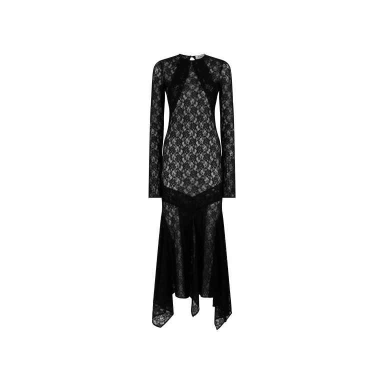 The Attico Black Midi Dress - The Attico Dresses - Designed by Gilda Ambrosio & Giorgia Tordini - Shop at Luxury Shoes 