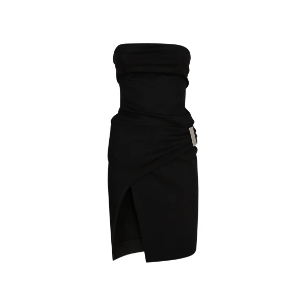 The Attico Black Midi Dress - The Attico Dresses - Designed by Gilda Ambrosio & Giorgia Tordini - Shop at Luxury Shoes 