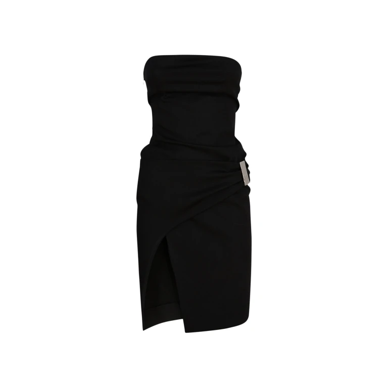 The Attico Black Midi Dress - The Attico Dresses - Designed by Gilda Ambrosio & Giorgia Tordini - Shop at Luxury Shoes 