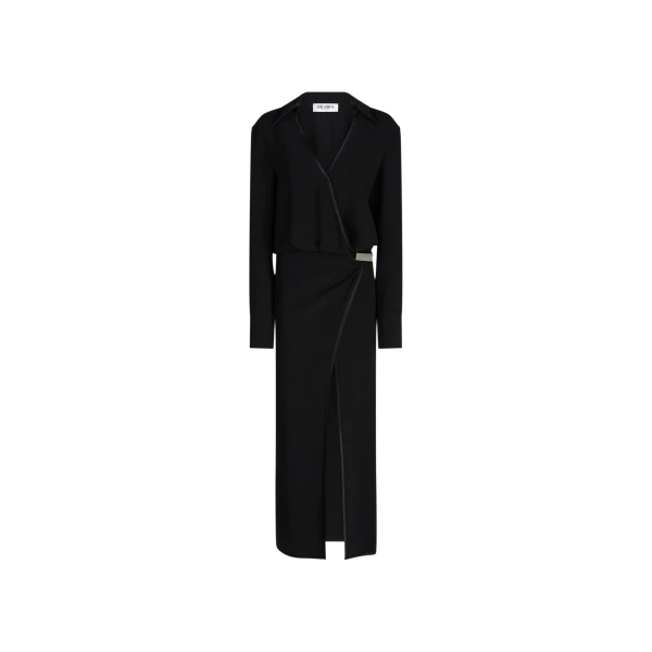 The Attico Black Midi Dress - The Attico Dresses - Designed by Gilda Ambrosio & Giorgia Tordini - Shop at Luxury Shoes 