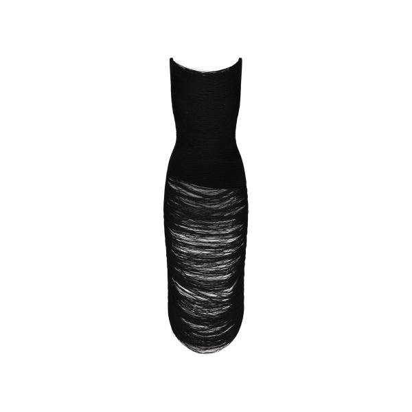 The Attico Black Midi Dress - The Attico Dresses - Designed by Gilda Ambrosio & Giorgia Tordini - Shop at Luxury Shoes 