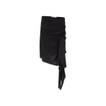 The Attico Black Midi Skirt - The Attico Skirts - Designed by Gilda Ambrosio & Giorgia Tordini - Shop at Luxury Shoes 