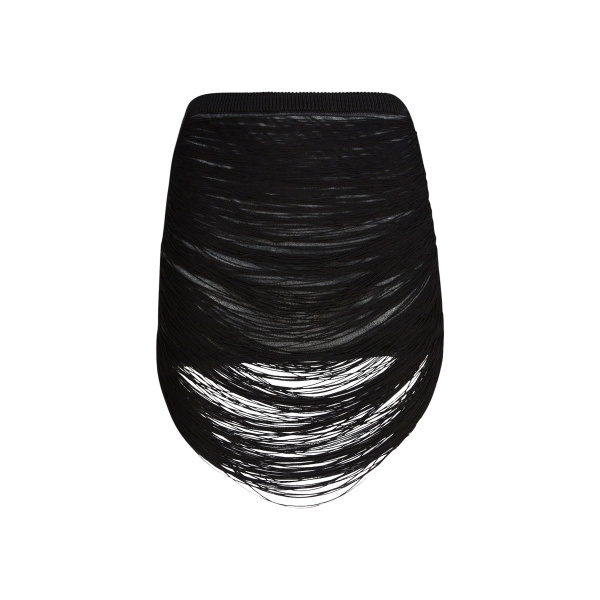 The Attico Black Midi Skirt - The Attico Skirts - Designed by Gilda Ambrosio & Giorgia Tordini - Shop at Luxury Shoes 