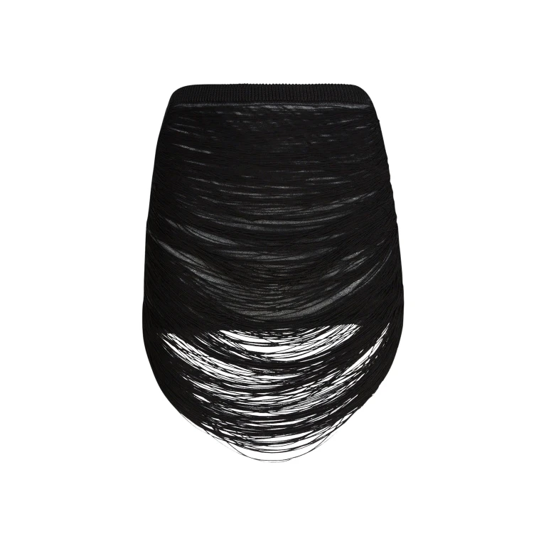 The Attico Black Midi Skirt - The Attico Skirts - Designed by Gilda Ambrosio & Giorgia Tordini - Shop at Luxury Shoes 