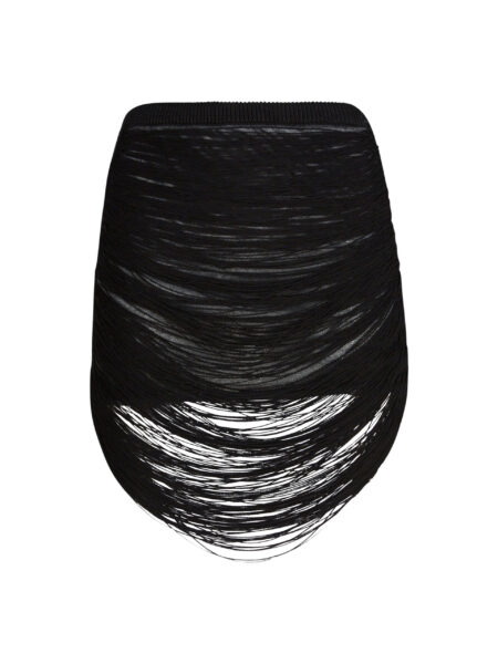The Attico Black Midi Skirt - The Attico Skirts - Designed by Gilda Ambrosio & Giorgia Tordini - Shop at Luxury Shoes 