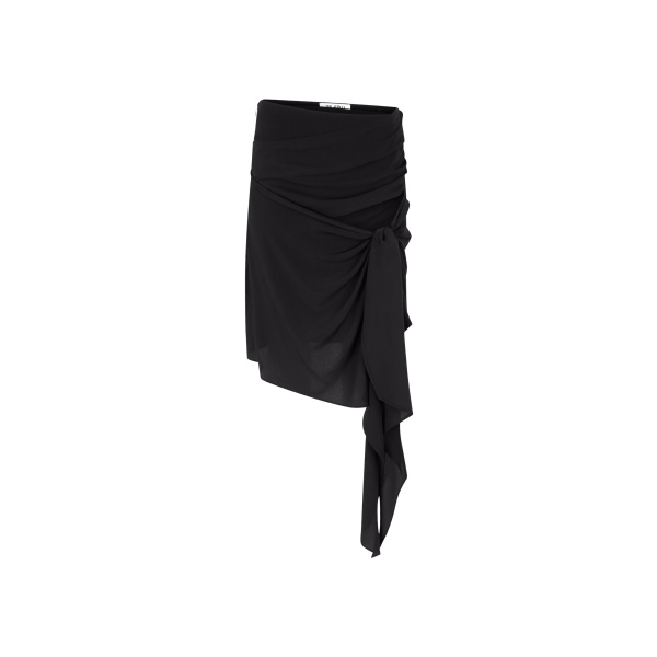 The Attico Black Midi Skirt - The Attico Skirts - Designed by Gilda Ambrosio & Giorgia Tordini - Shop at Luxury Shoes 