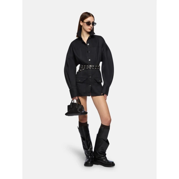 The Attico Black Mini Dress - The Attico Dresses - Designed by Gilda Ambrosio & Giorgia Tordini - Shop at Luxury Shoes 