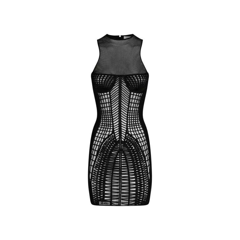 The Attico Black Mini Dress - The Attico Dresses - Designed by Gilda Ambrosio & Giorgia Tordini - Shop at Luxury Shoes 