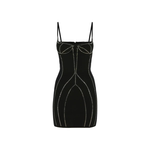 The Attico Black Mini Dress - The Attico Dresses - Designed by Gilda Ambrosio & Giorgia Tordini - Shop at Luxury Shoes 