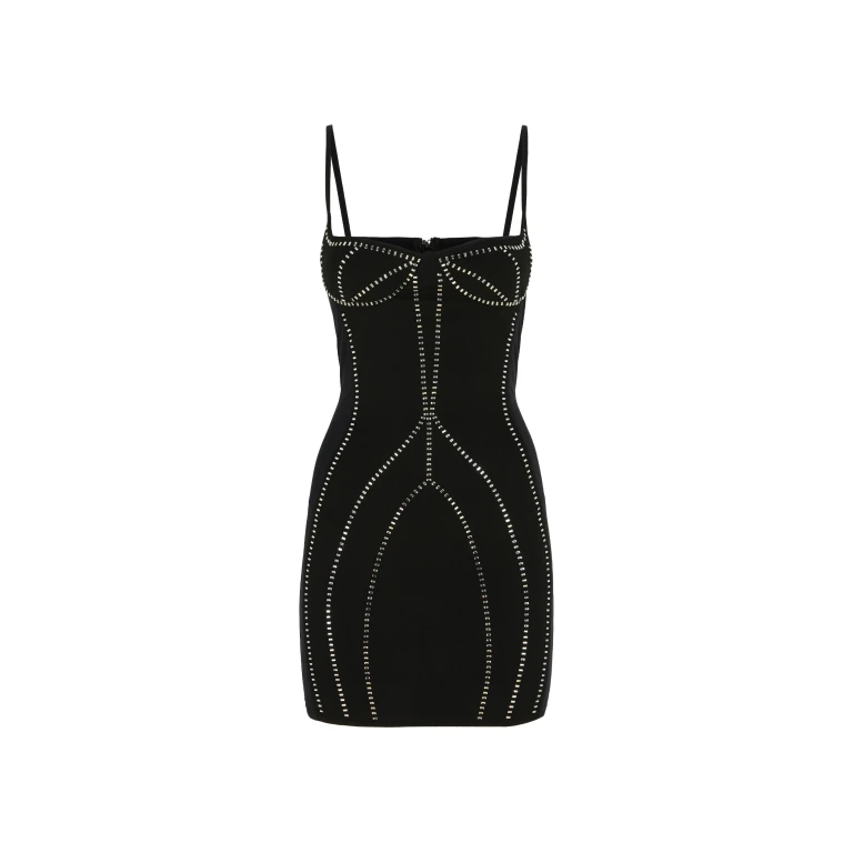 The Attico Black Mini Dress - The Attico Dresses - Designed by Gilda Ambrosio & Giorgia Tordini - Shop at Luxury Shoes 