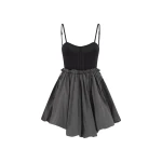 The Attico Black Mini Dress - The Attico Dresses - Designed by Gilda Ambrosio & Giorgia Tordini - Shop at Luxury Shoes 