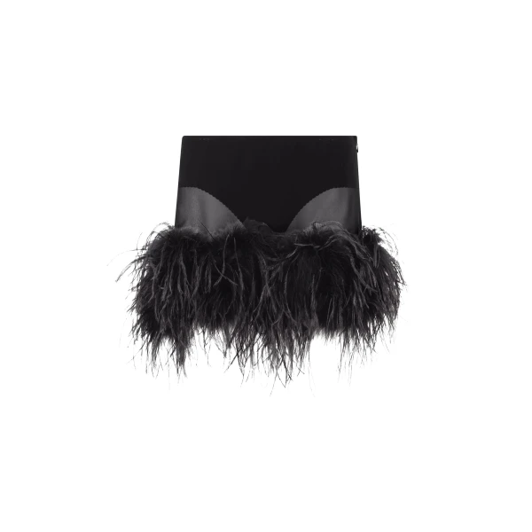 The Attico Black Mini Skirt - The Attico Skirts - Designed by Gilda Ambrosio & Giorgia Tordini - Shop at Luxury Shoes 