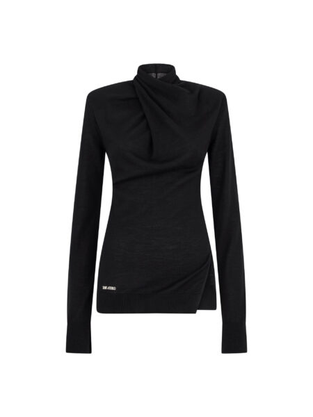 The Attico Black Sweater - The Attico Knitwear - Designed by Gilda Ambrosio & Giorgia Tordini - Shop at Luxury Shoes 