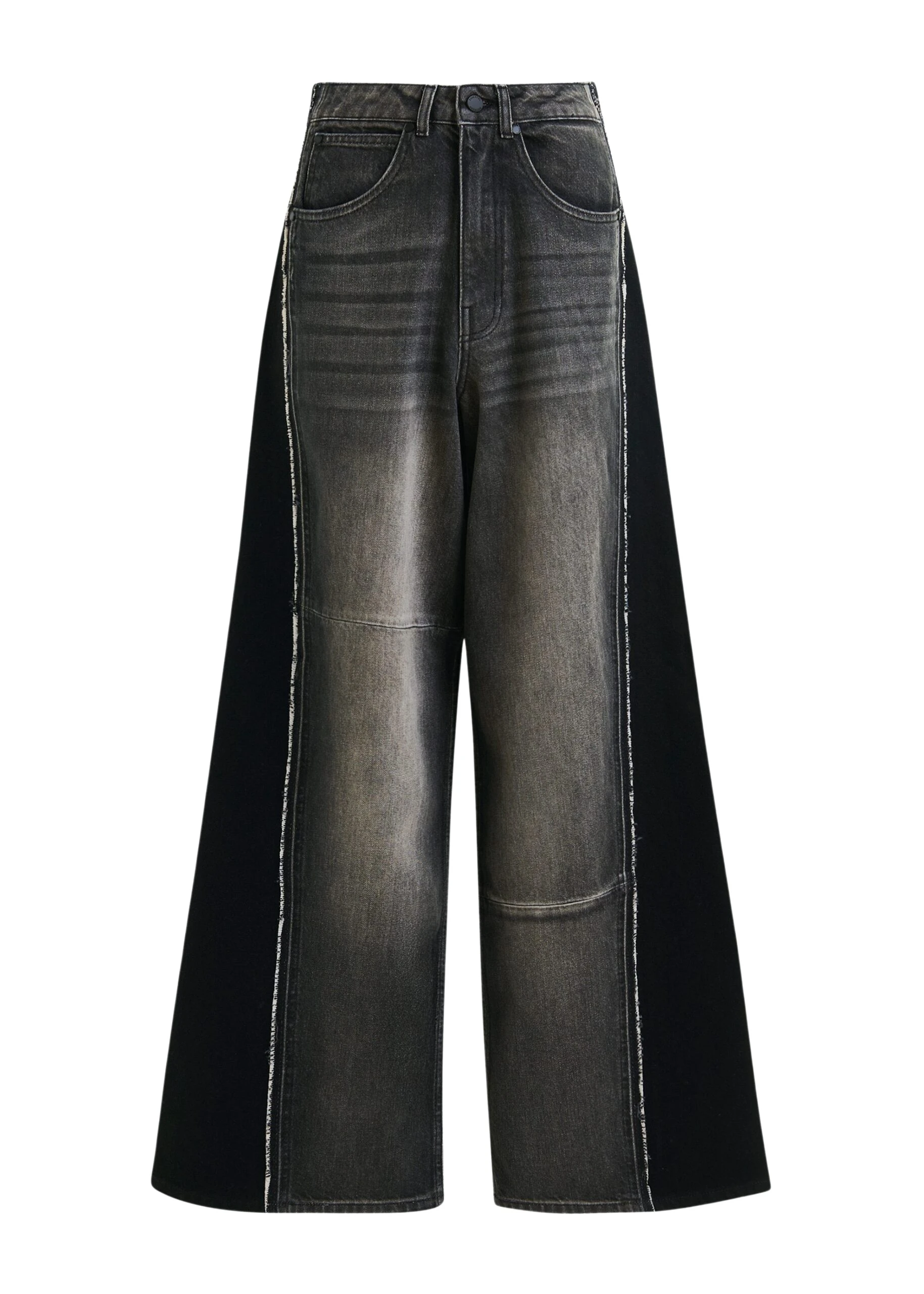 Black-and-grey-wide-leg-contrast-panel-jeans-Essentiel-Antwerp-Pants-scaled94915_nobg Essentiel Antwerp Black and grey wide-leg contrast panel jeans - Essentiel Antwerp Pants - Colorful Belgian Design - Shop at Luxury Shoes