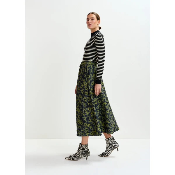 Essentiel Antwerp Black and white striped sweater - Essentiel Antwerp Knitwear - Colorful Belgian Design - Shop at Luxury Shoes 