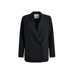 Essentiel Antwerp Black double-breasted blazer - Essentiel Antwerp Jackets - Colorful Belgian Design - Shop at Luxury Shoes 