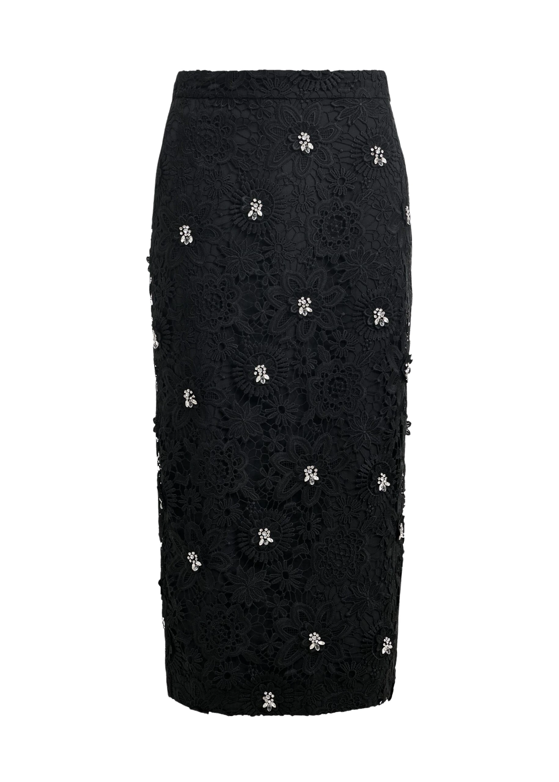 Black-floral-lace-pencil-skirt-with-rhinestone-embellishments-Essentiel-Antwerp-Skirts-scaled64910_nobg Essentiel Antwerp Black floral lace pencil skirt with rhinestone embellishments - Essentiel Antwerp Skirts - Colorful Belgian Design - Shop at Luxury Shoes