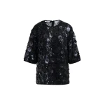Essentiel Antwerp Black sequin-embellished top - Essentiel Antwerp Tops - Colorful Belgian Design - Shop at Luxury Shoes 