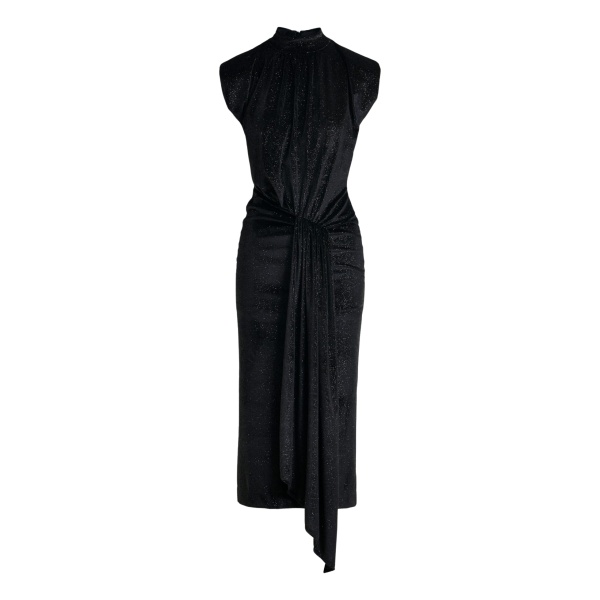 Essentiel Antwerp Black stretch-jersey midi dress - Essentiel Antwerp Dresses - Colorful Belgian Design - Shop at Luxury Shoes 