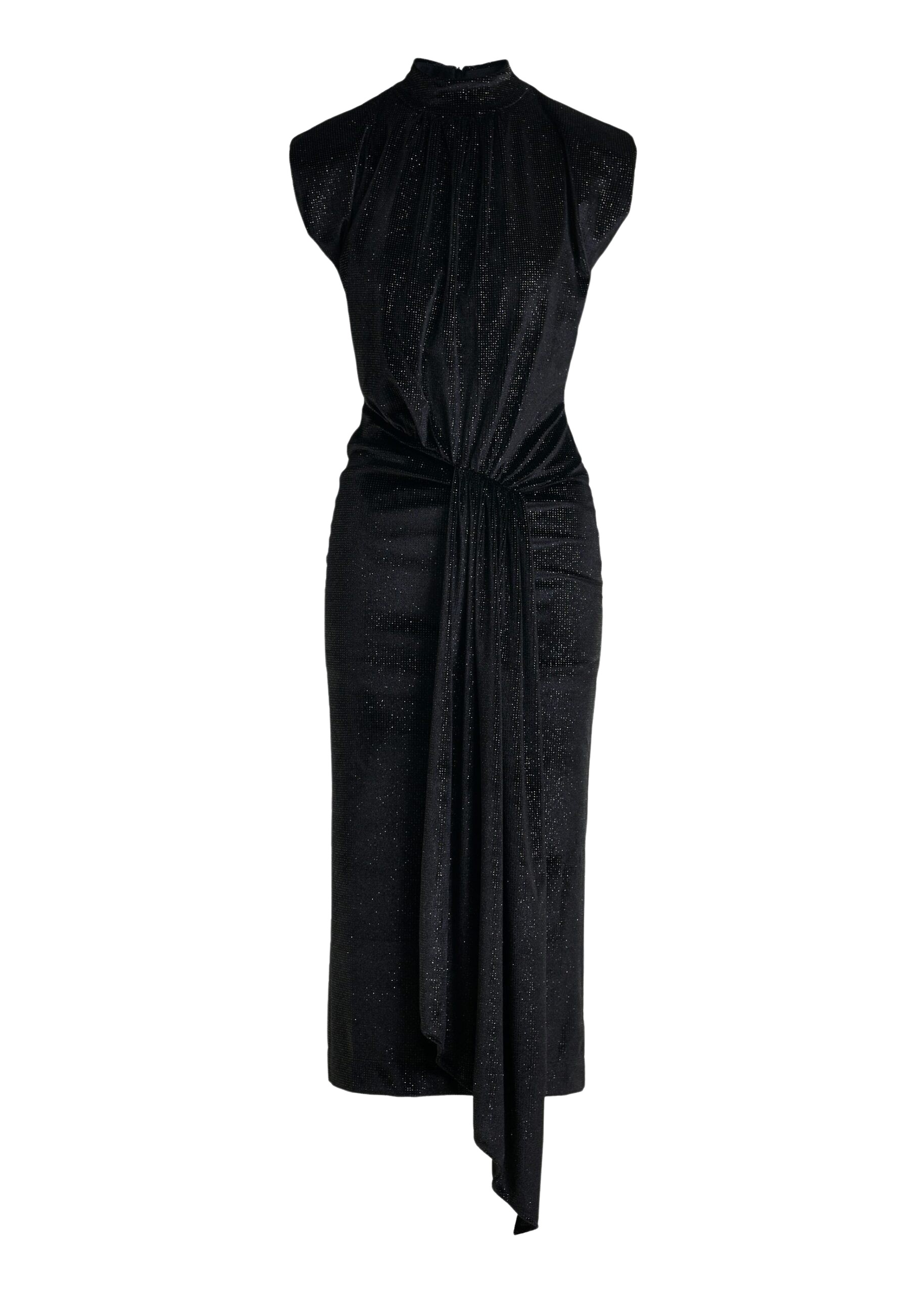 Essentiel Antwerp Black stretch-jersey midi dress