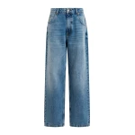 Essentiel Antwerp Blue organic cotton cropped boyfriend jeans - Essentiel Antwerp Pants - Colorful Belgian Design - Shop at Luxury Shoes 